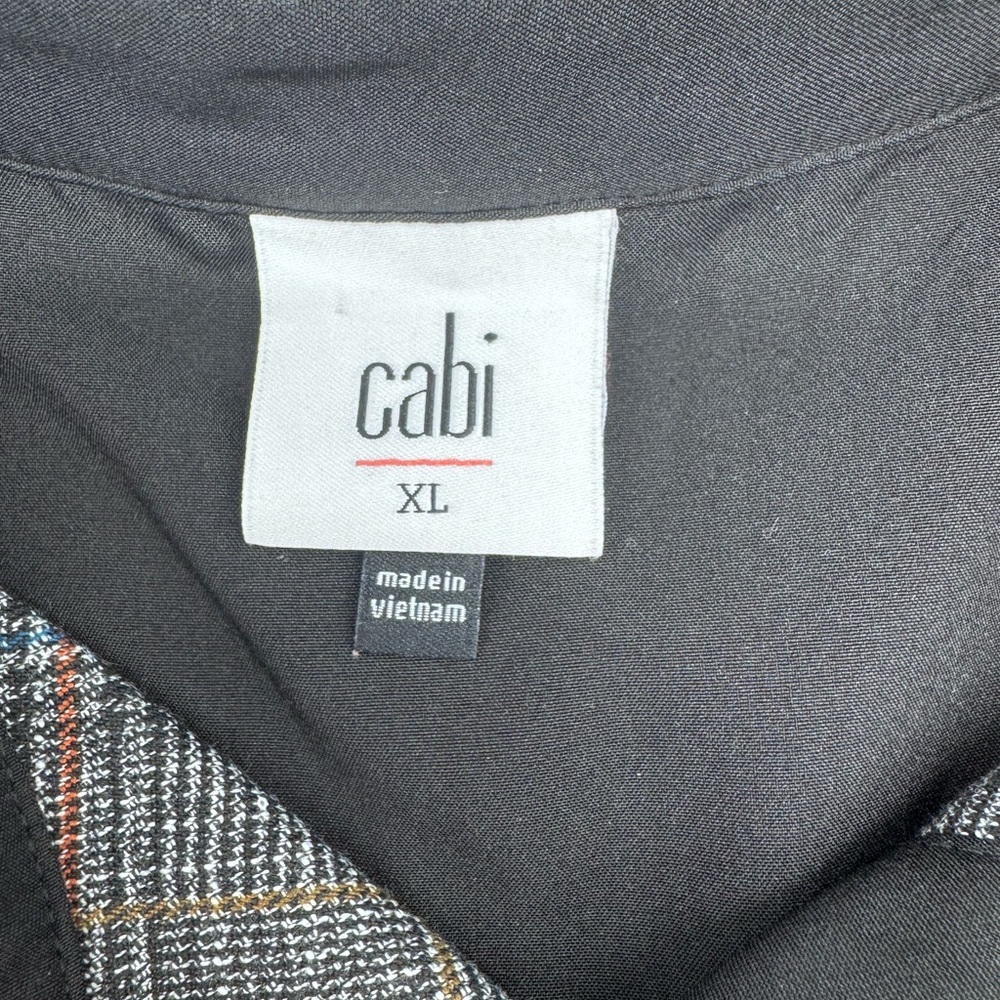 Cabi Blueprint Windowpane Plaid Pattern Shacket I… - image 7